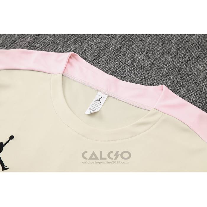 Tuta da Track Paris Saint-Germain Jordan Manica Corta 2024-2025 Giallo - Pantaloncini